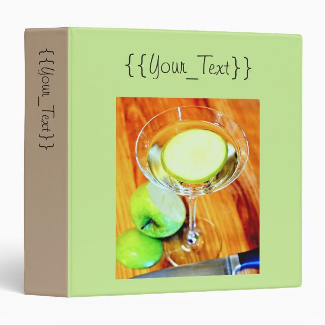 Create Your Cocktail Drinks Binder (Front/Spine)