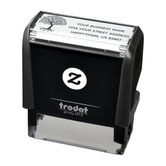 Create Your Company Logo Address Self-inking Stamp (Product)