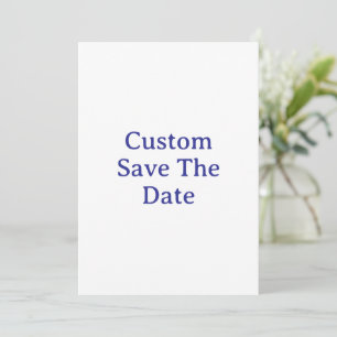 Create Your Custom 5" x 7" Save The Date Flat Card