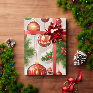 "Create Your Custom Christmas Wrapping Paper" Wrapping Paper