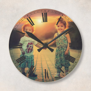 Create Your Custom Family Keepsake Photo Round Clock
