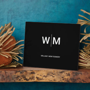 create your custom minimalist & Plaque with Easel