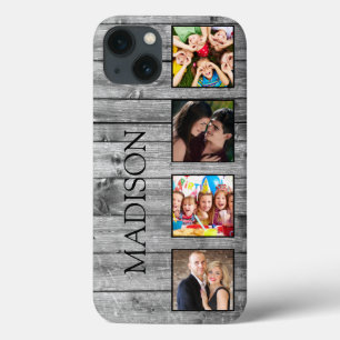 Create Your Custom Photo Collage Rustic Farmhouse iPhone 13 Case
