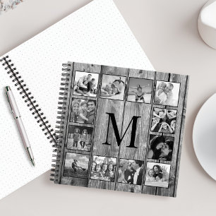 Create Your Custom Photo Collage Rustic Farmhouse Notebook