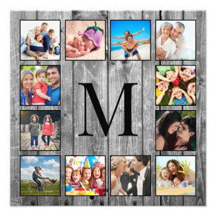 Create Your Custom Photo Collage Rustic Farmhouse Print