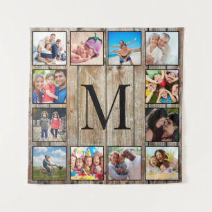Create Your Custom Photo Collage Rustic Farmhouse Tapestry