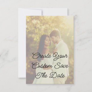 Create Your Custom Save The Date RSVP Card