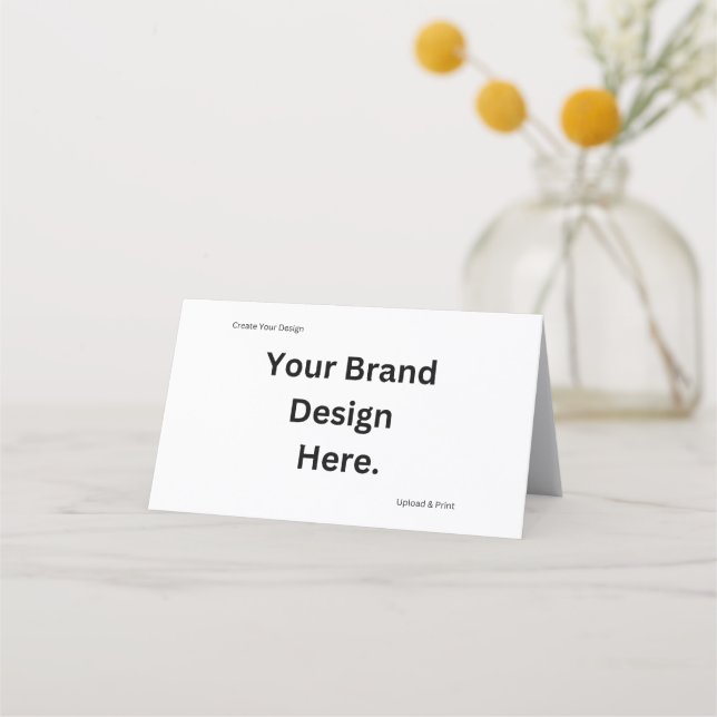 Create Your Design and Print Folded Loyalty Card (Front)