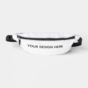 Create your design here add your text logo fanny pack
