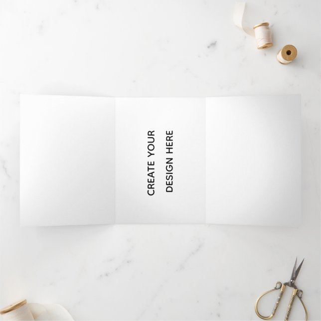 Create your design here add your text logo hare Tri-Fold announcement (Inside)