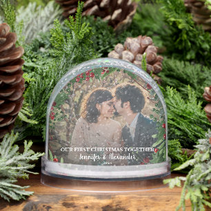 Create your First Christmas Together photo Snowglobe