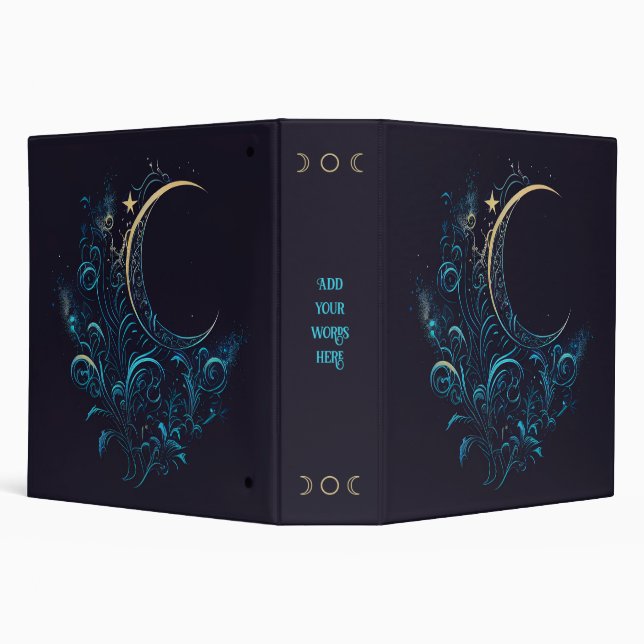 Create Your Magical Blossoming Moon Binder (Background)