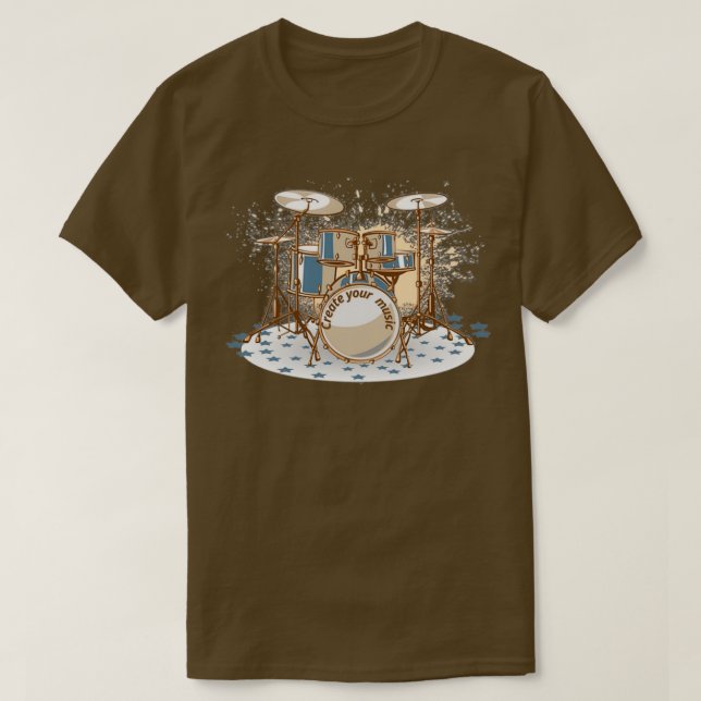 Create your music  T-Shirt (Design Front)