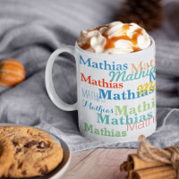 Create Your Name Pattern on White