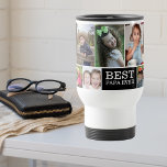 Create Your Own 10 Photo Collage Best Papa Ever Travel Mug<br><div class="desc">Photo Collage Mug - A special gift for grandpa personalized with 10 favourite pictures of happy memories with grandkids.</div>