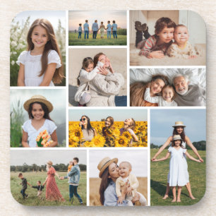 Create Your Own 10 Photo Collage Coaster
