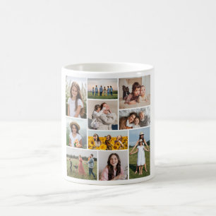 Create Your Own 10 Photo Collage Coffee Mug