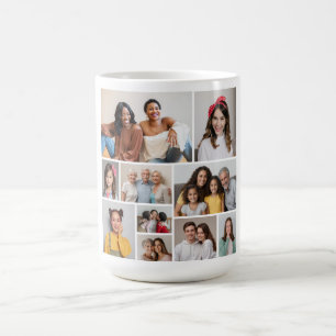 Create Your Own 10 Photo Collage Coffee Mug