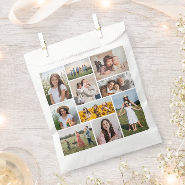 Create Your Own 10 Photo Collage Favour Bag (Clipped)