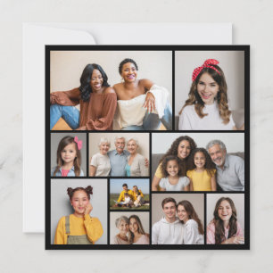 Create Your Own 10 Photo Collage Greeting Card
