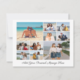 Create Your Own 10 Photo Collage Holiday Card