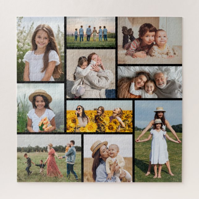Create Your Own 10 Photo Collage Jigsaw Puzzle (Vertical)