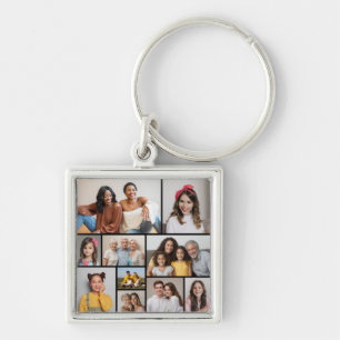 Create Your Own 10 Photo Collage Keychain