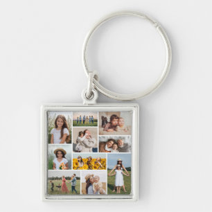 Create Your Own 10 Photo Collage Keychain