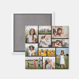 Create Your Own 10 Photo Collage Magnet