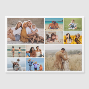 Create Your Own 10 Photo Collage Magnetic Card