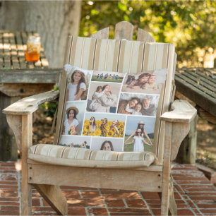 Create Your Own 10 Photo Collage Outdoor Pillow
