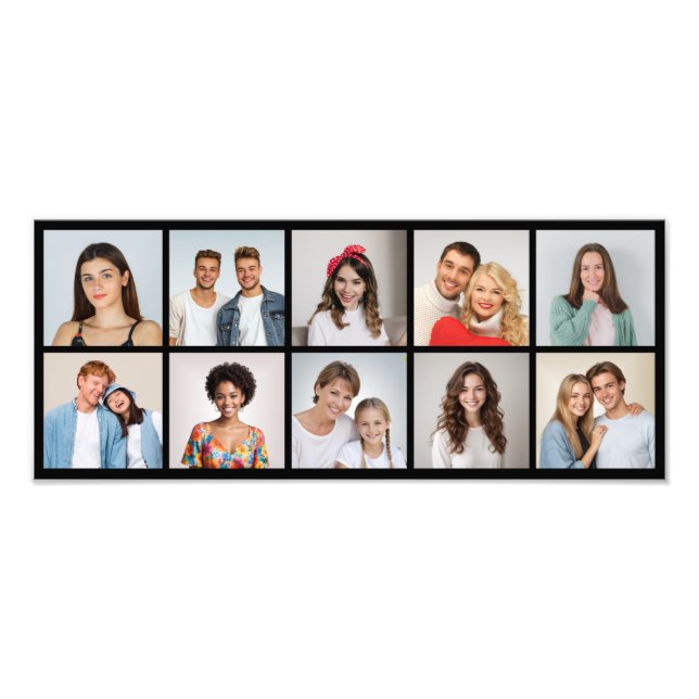 Create Your Own 10 Photo Collage Photo Enlargement (Front)