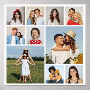 Create Your Own 10 Photo Collage  Poster