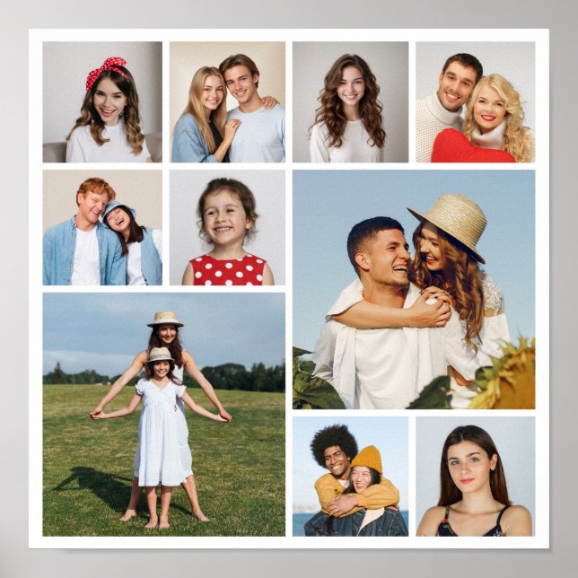Create Your Own 10 Photo Collage  Poster (Front)