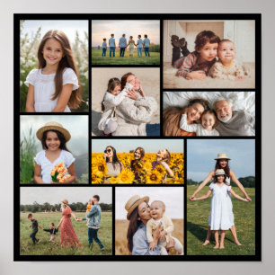 Create Your Own 10 Photo Collage  Poster