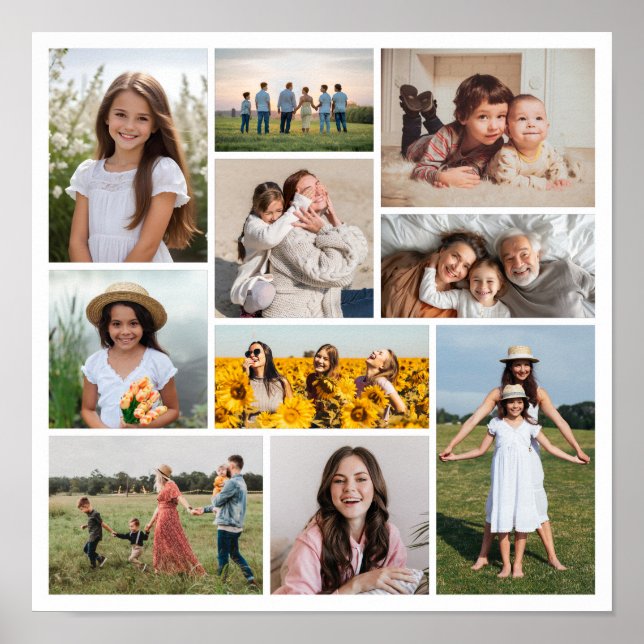 Create Your Own 10 Photo Collage  Poster (Front)