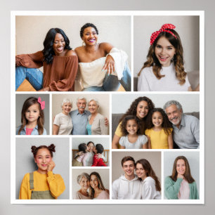 Create Your Own 10 Photo Collage Poster