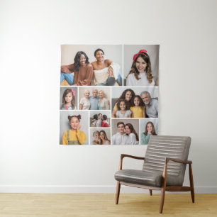 Create Your Own 10 Photo Collage Tapestry