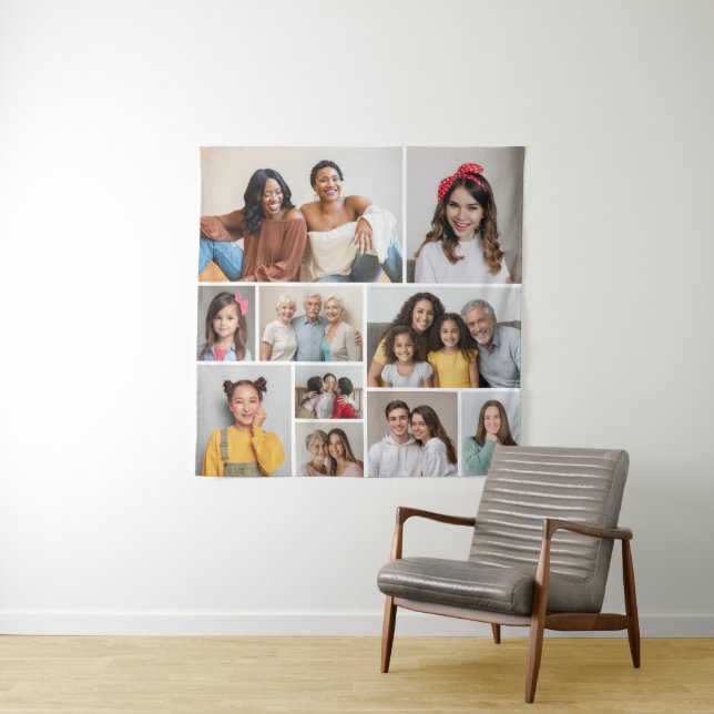Create Your Own 10 Photo Collage Tapestry (In Situ)