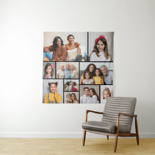 Create Your Own 10 Photo Collage Tapestry