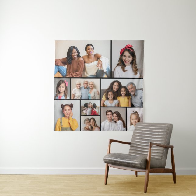 Create Your Own 10 Photo Collage Tapestry (In Situ)