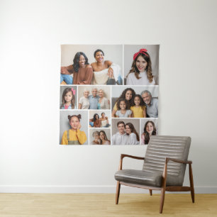 Create Your Own 10 Photo Collage Tapestry