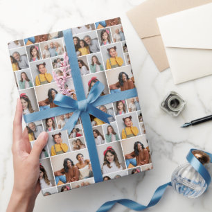 Create Your Own 10 Photo Collage Wrapping Paper