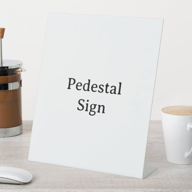 Create Your Own 10" X 12" Plastic Pedestal Sign (In SItu)