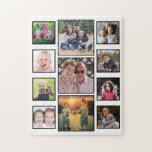 Create Your Own 11 Family Photo Collage White Jigsaw Puzzle<br><div class="desc">Family photo collage puzzle to personalize with 11 favourite photos.</div>