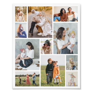 Create Your Own 11 Photo Coilage Photo Enlargement Print