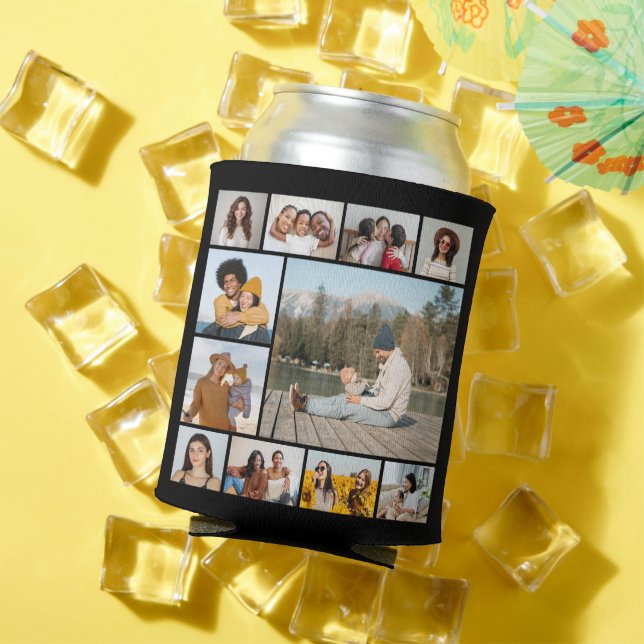 Create Your Own  11 Photo Collage Can Cooler (In Situ Summer)