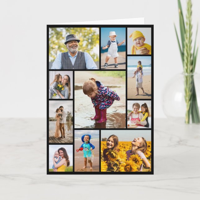 Create Your Own 11 Photo Collage Card (Front)