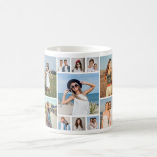 Create Your Own 11 Photo Collage Coffee Mug