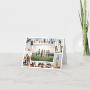 Create Your Own 11 Photo Collage Greeting Card